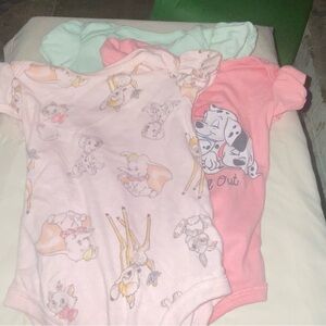3 Disney baby onesies